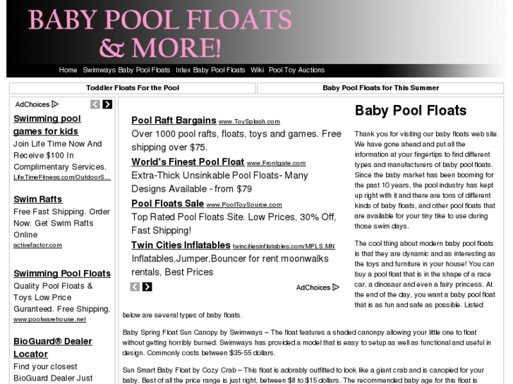 www.babypoolfloats.net