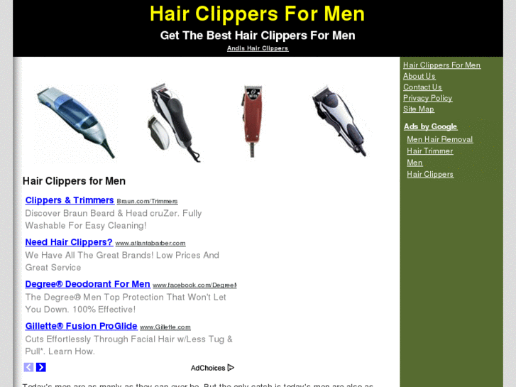 www.hairclippersformen.com