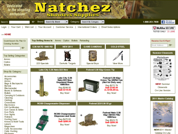 www.natchezshooterssupplies.com