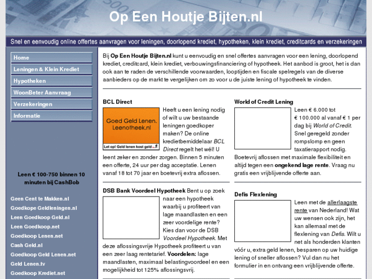 www.opeenhoutjebijten.nl