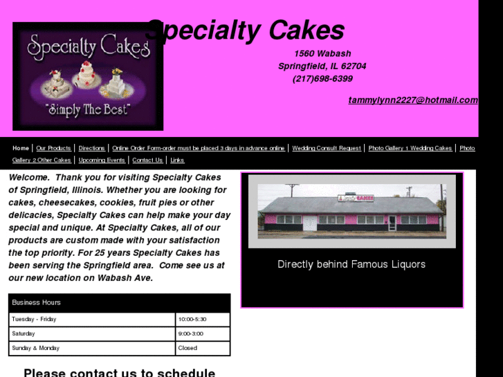 www.specialtycakes.biz