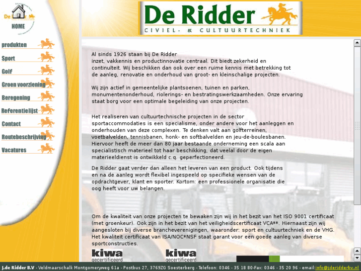 www.jderidderbv.nl