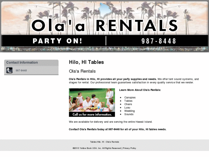 www.olaapartyrentals.com