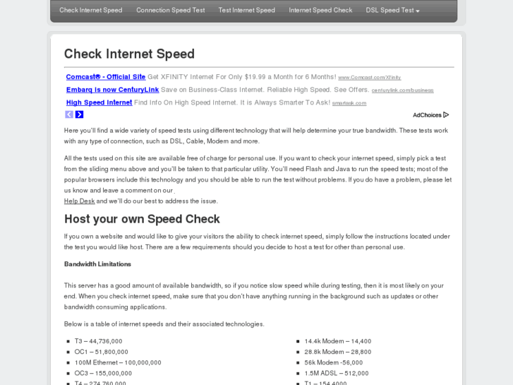 www.checkinternetspeed.info