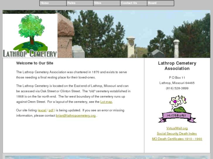 www.lathropcemetery.org