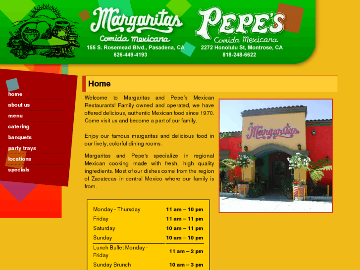 www.margaritasmexicanfood.com