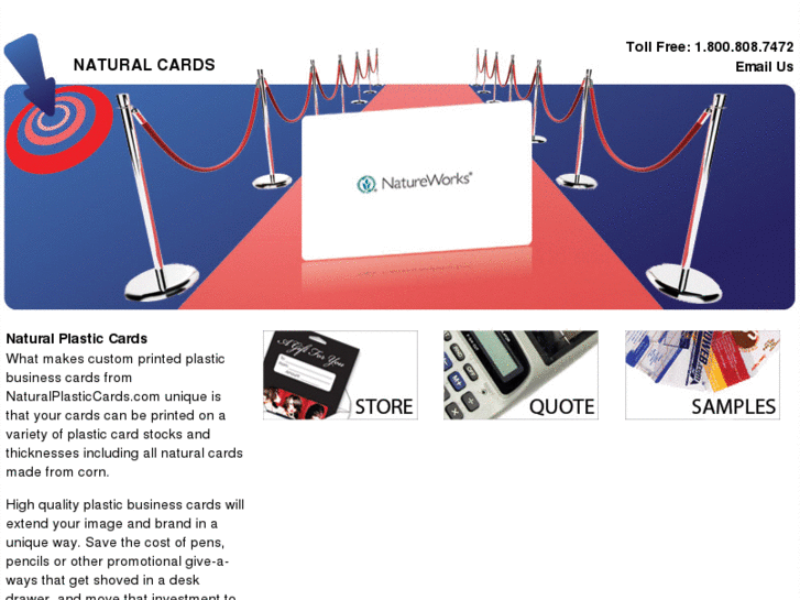 www.naturalplasticcards.com
