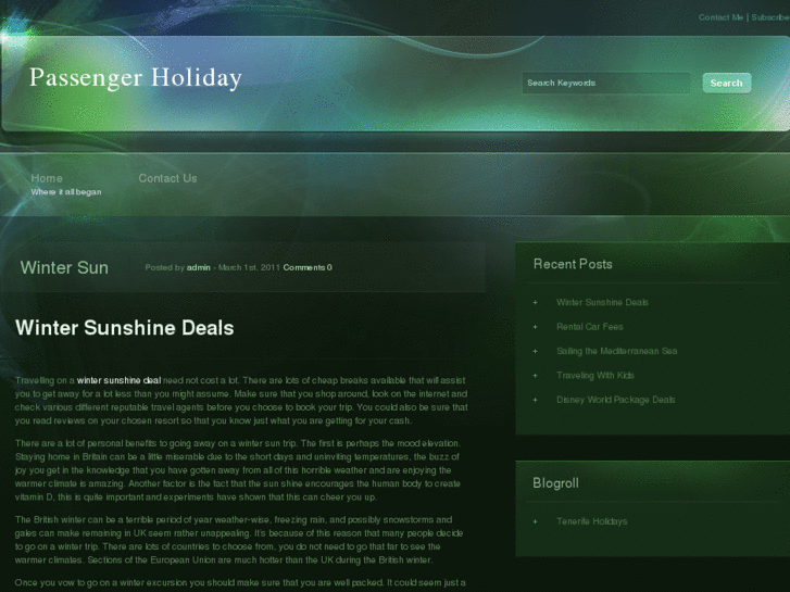 www.passengerholiday.net