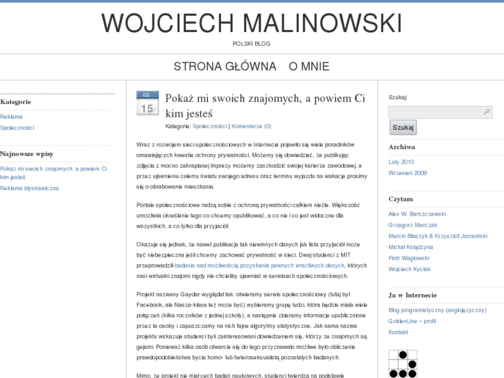 www.wojciechmalinowski.pl