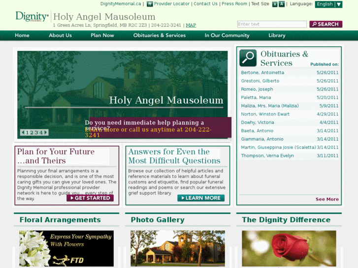 www.holyangelmausoleum.com