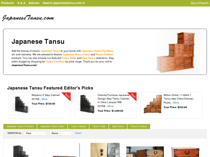 www.japanesetansu.com