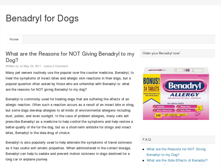 www.benadrylfordogs.net