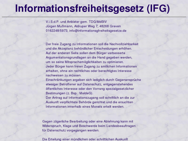 www.informationsfreiheitsgesetz.de