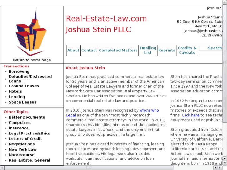 www.joshua-stein.com