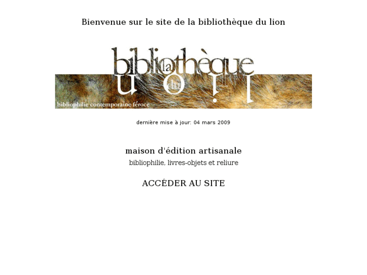 www.labibliothequedulion.com