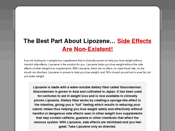 www.lipozene-side-effects.com