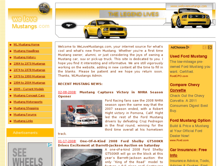 www.welovemustangs.com