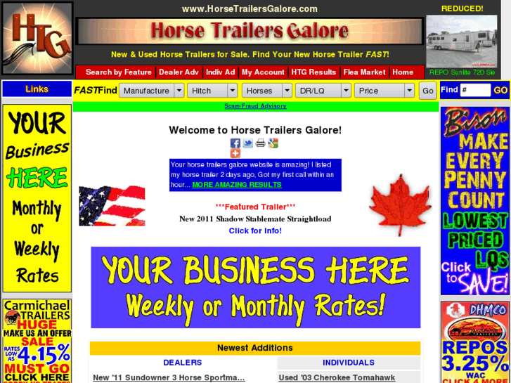 www.horsetrailersgalore.com