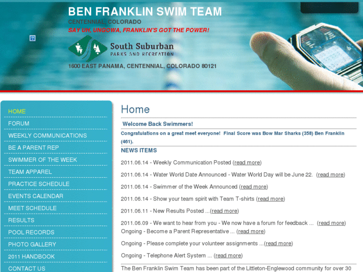 www.benfranklinswimteam.com