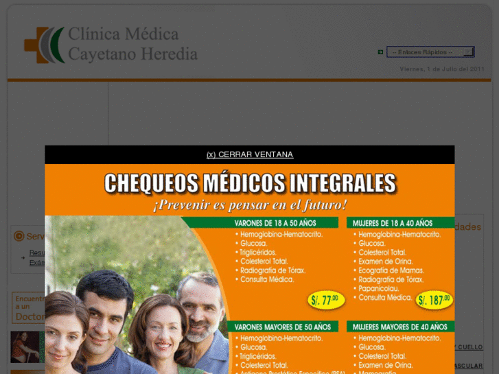 www.clinicamedicacayetanoheredia.com