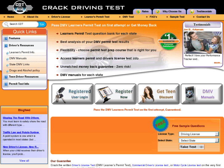 www.crackdrivingtest.com