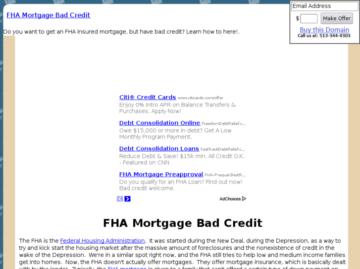 www.fhamortgagebadcredit.com