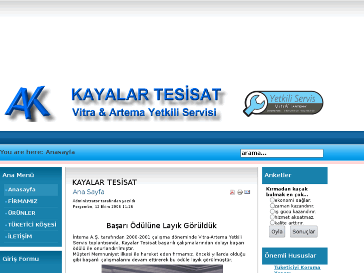 www.kayalartesisat.com