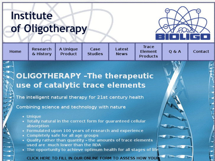 www.oligotherapy.co.uk