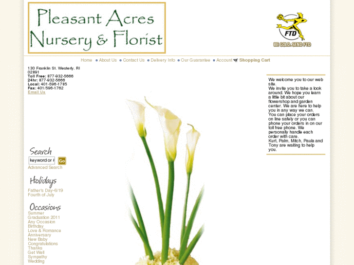 www.pleasantacresflorist.com