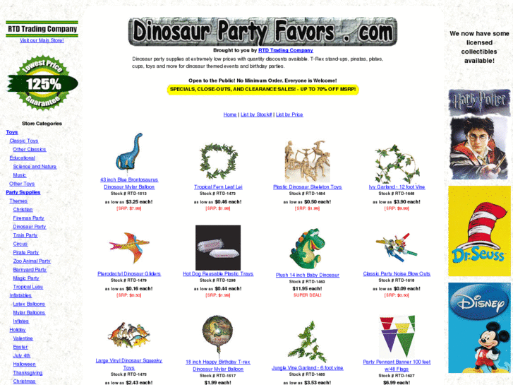 www.dinosaurpartyfavors.com