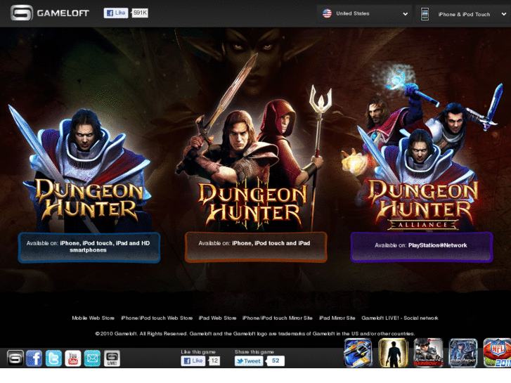 www.dungeonhunter2.com