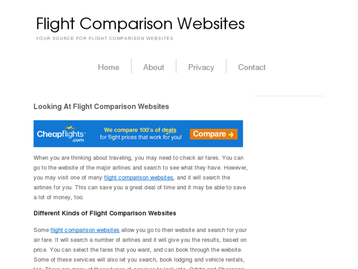 www.flightcomparisonwebsites.net