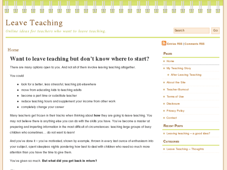 www.leave-teaching.com