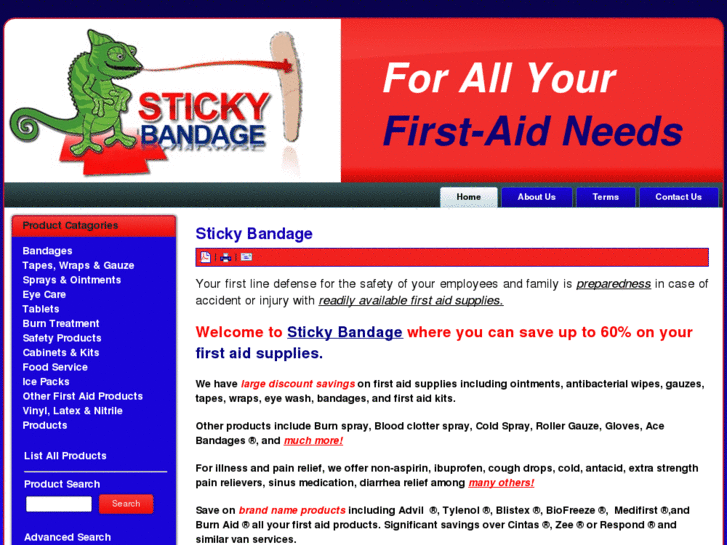 www.stickybandage.com