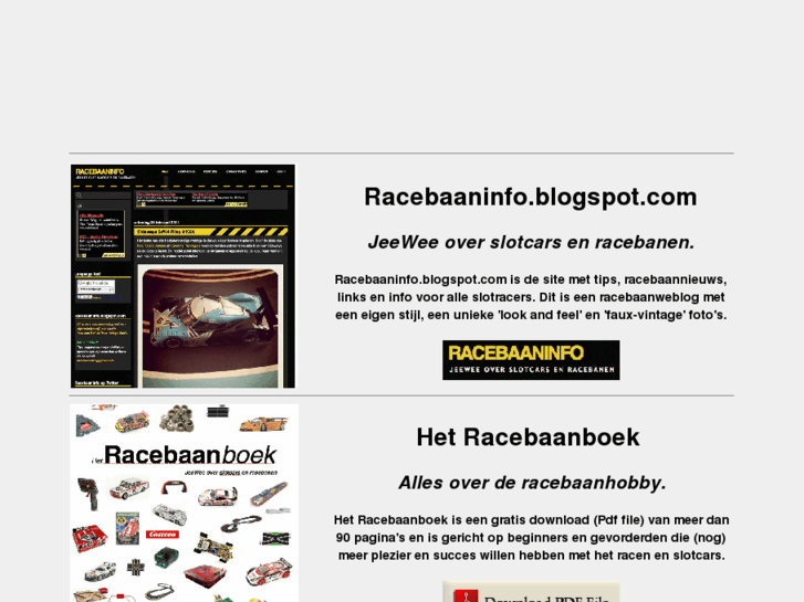 www.racebaaninfo.nl