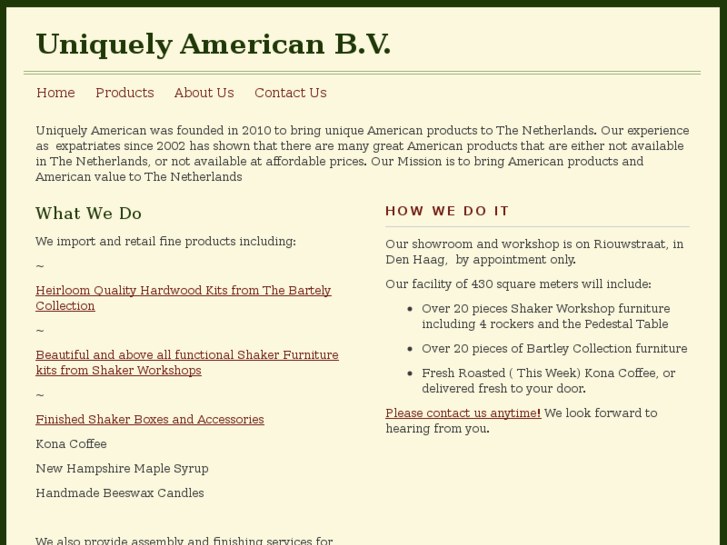 www.uniquelyamericanproducts.com