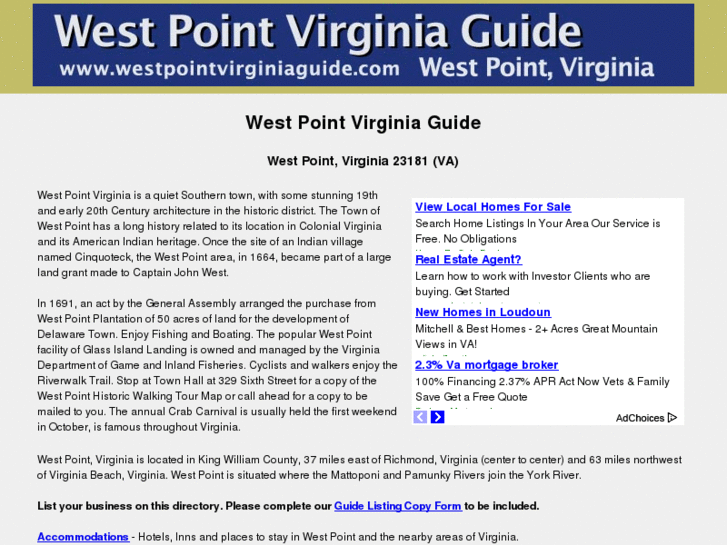 www.westpointvirginiaguide.com