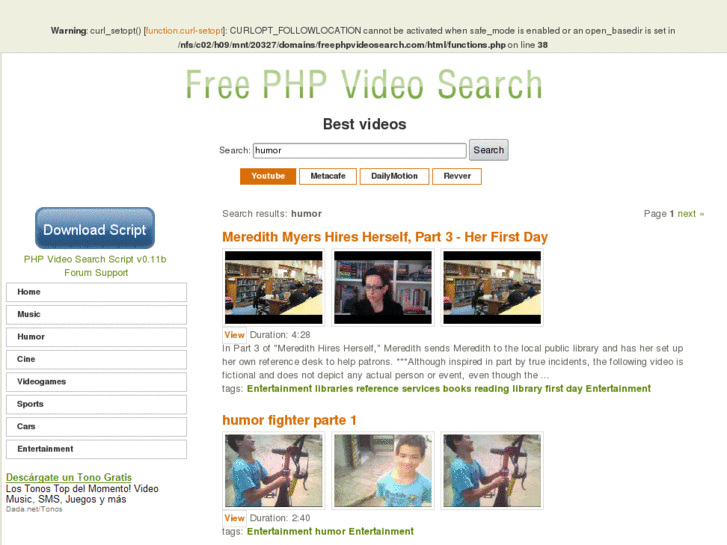 www.freephpvideosearch.com