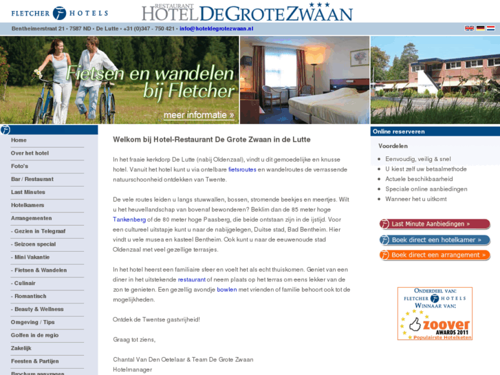 www.hoteldegrotezwaan.nl