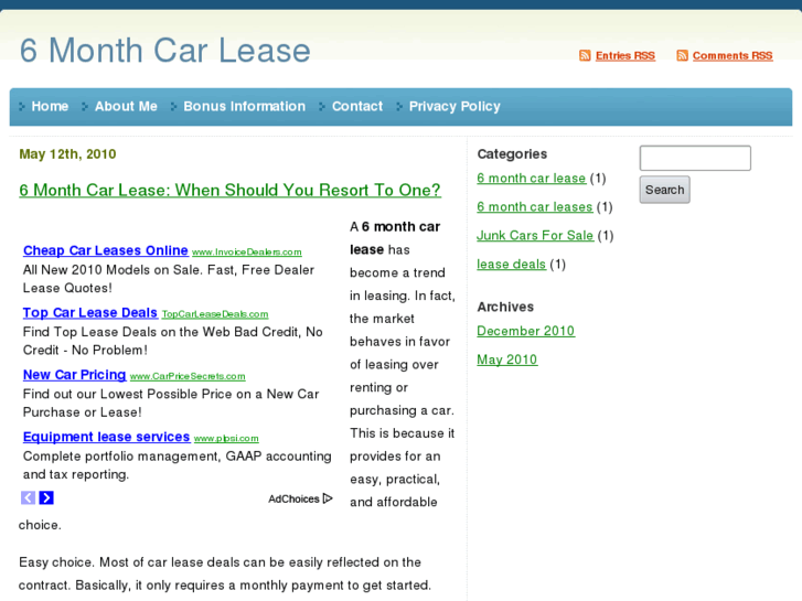 www.6monthcarlease.com