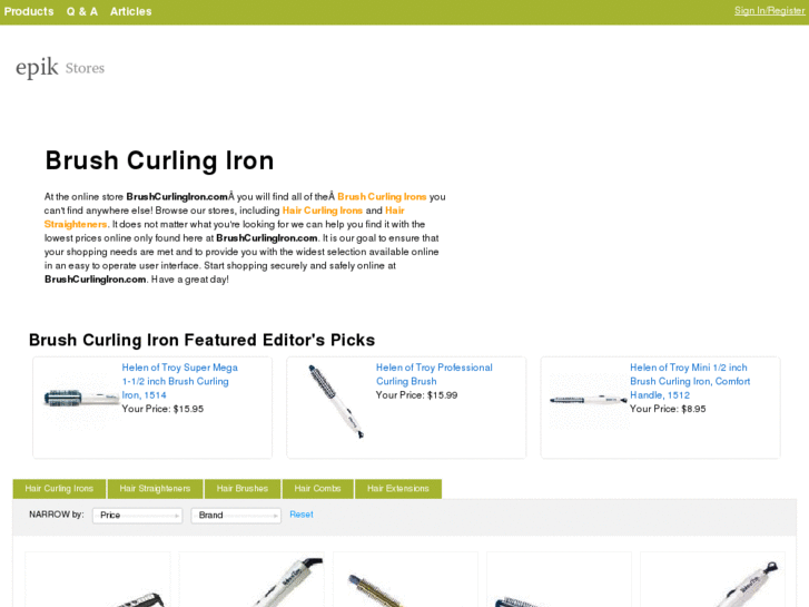 www.brushcurlingiron.com