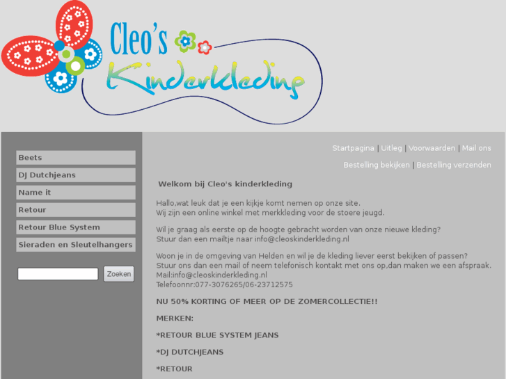 www.cleoskinderkleding.nl