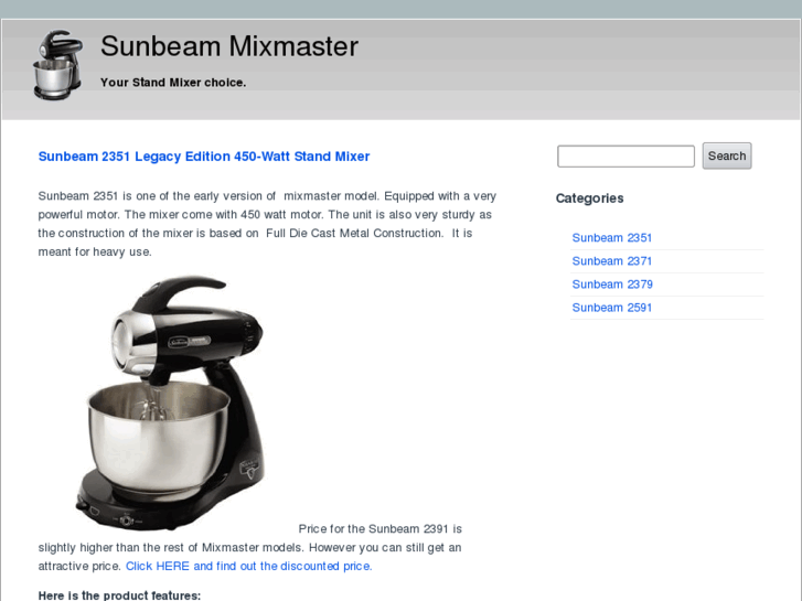 www.sunbeammixmaster.net