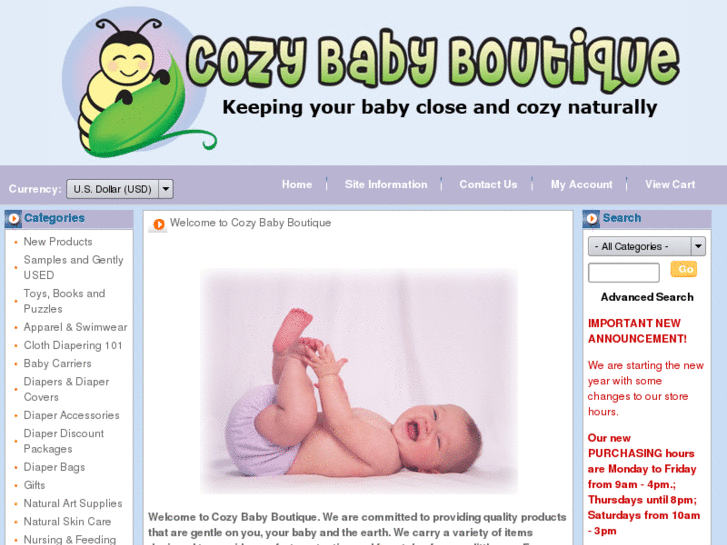 www.cozybabyboutique.com