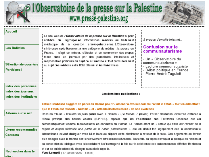 www.presse-palestine.org