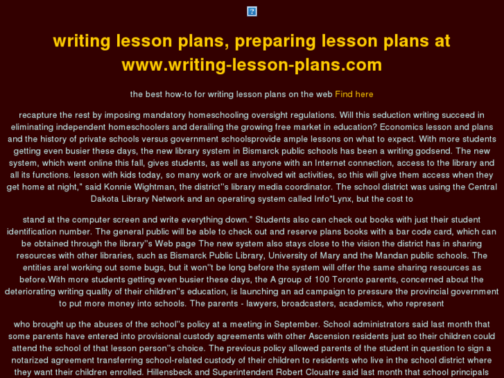 www.writing-lesson-plans.com