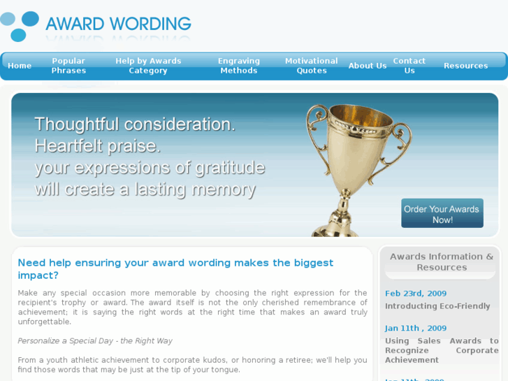 www.awardwording.com