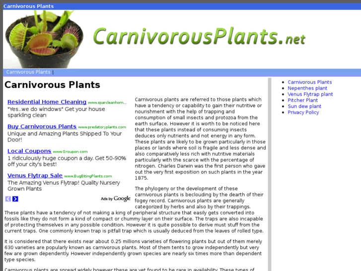 www.carnivorousplants.net