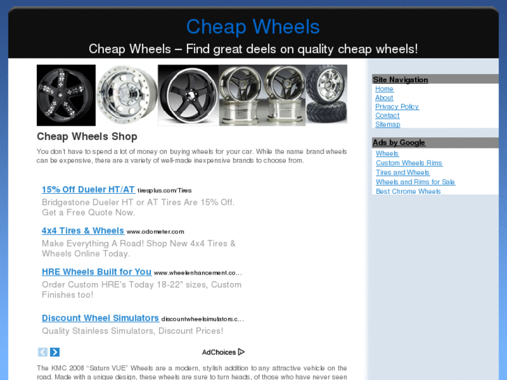 www.cheapwheelsshop.net