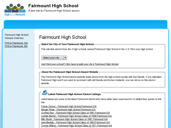 www.fairmounthighschool.com